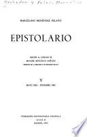 Epistolario de Menéndez Pelayo