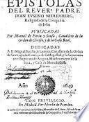 Epistolas del rever. padre Iuan Eusebio Nieremberg, religioso de la Compañia de Iesus