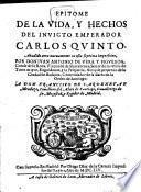 Epitome de la vida y hechos del Emp. Carlos V.