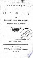 Erklarende Anmerkungen zum Homer