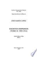 Escritos dispersos: 1909-1916