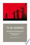 Escritos musicales IV