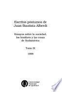 Escritos póstumos de Juan Bautista Alberdi