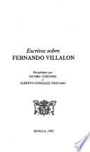 Escritos sobre Fernando Villalón