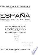 España despues del 18 de julio