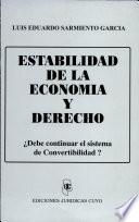 Estabilidad de la economia y derecho