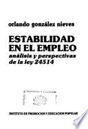 Estabilidad en el empleo
