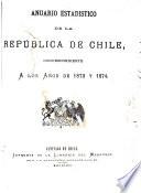 Estadística anual de la república de Chile, comercio exterior