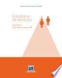 Estadística de divorcios. Descripción de la base de datos 1987