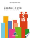 Estadística de divorcios. Descripción de la base de datos 1994