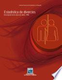 Estadística de divorcios. Descripción de la base de datos 1996