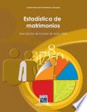 Estadística de matrimonios. Descripción de la base de datos 2000