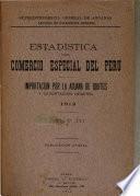 Estadística del comercio especial del Perú