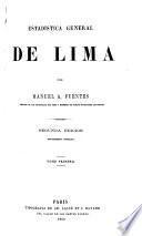 Estadística general de Lima