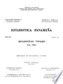 Estadística panameña. Serie B: estadísticas vitales