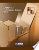 Estadísticas de matrimonios y divorcios 2007
