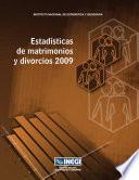 Estadísticas de matrimonios y divorcios 2009