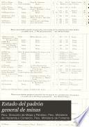 Estado del padrón general de minas
