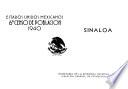 Estados Unidos Mexicanos. 6° Censo de Población 1940. Sinaloa