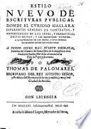 Estilo nueuo de escrituras publicas