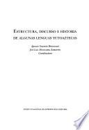 Estructura, discurso e historia de algunas lenguas yutoaztecas