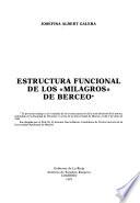 Estructura funcional de los Milagros de Berceo