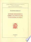 Estudio biográfico sobre los poetas del Cancionero general