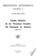 Estudio histórico de los préstamos censales del Principado de Asturias (1680-1715)