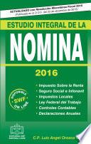 Estudio Integral de la Nómina 2016