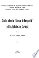 Estudio sobre la Crónica de Enrique IV