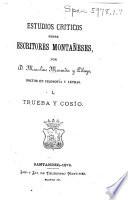 Estudios criticos sobre escritores montañeses