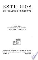Estudios de cultura náhuatl