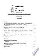 Estudios de filosofía