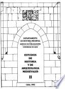 Estudios de historia y de arqueología medievales