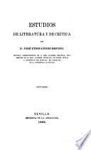 Estudios de literatura y de critica