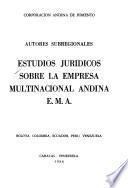 Estudios jurídicos sobre la Empresa Multinacional Andina, E.M.A.