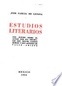 Estudios literarios