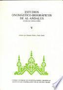 Estudios onomástico-biográficos de Al-Andalus