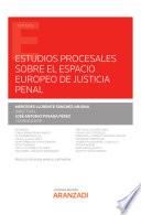 Estudios procesales sobre el espacio europeo de justicia penal