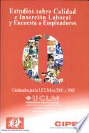 Estudios sobre calidad e inserción laboral y encuesta a empleadores
