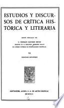 Estudios y discursos de crítica histórica y literaria