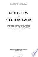 Etimologías de apellidos vascos