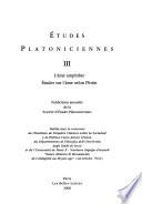 Etudes platoniciennes