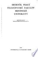 Etudes romanes de Brno