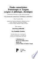 Etudes samaritaines