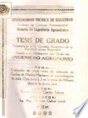 EVALUACIÓN DE CINCO CICLOS DE SELECCIÓN DE FAMILIAS DE MEDIOS HERMANOS DE UNA POBLACIÓN DE MAÍZ (Zea mays L.) EN LA ZONA DE MILAGRO DURANTE LA ÉPOCA SECA