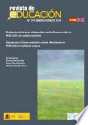 Evaluación de factores relacionados con la eficacia escolar en PISA 2015. Un análisis multinivel = Assessment of factors related to school effectiveness in PISA 2015. A multilevel analysis