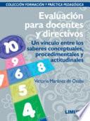 Evaluación para docentes y directivos
