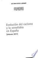 Libro Evolución del racismo y de la xenofobia en España