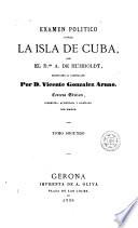 Examen político sobre la isla de Cuba